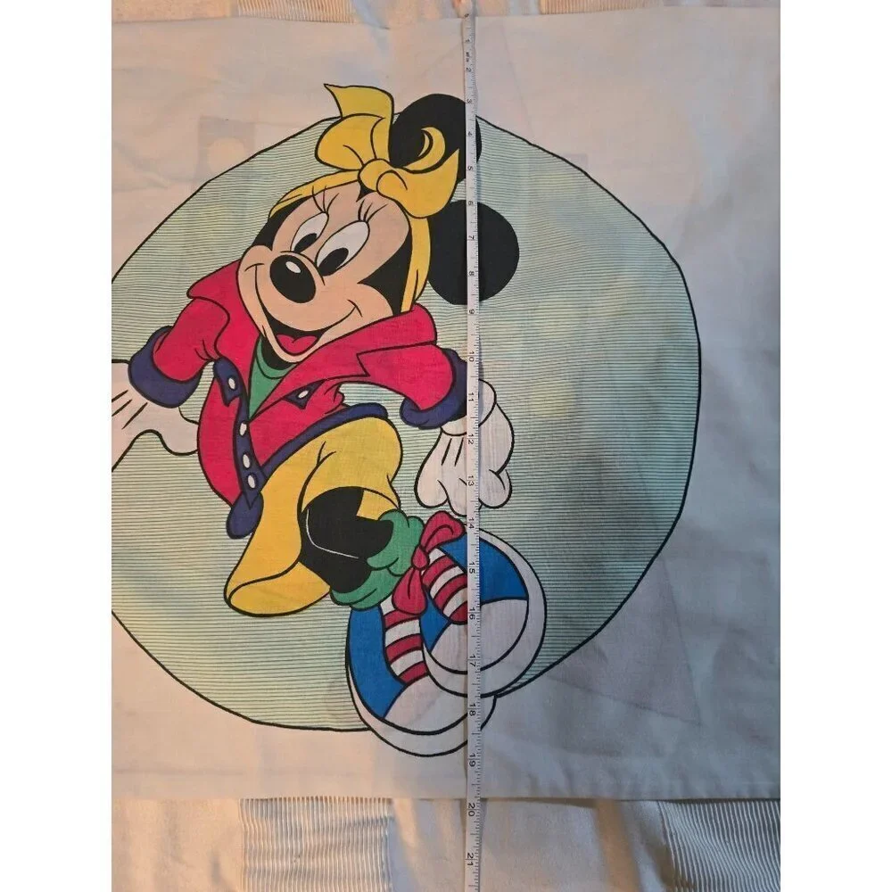 Vintage Totally 80s Minnie Mouse Beauty Lipstick Makeup Pillowcase